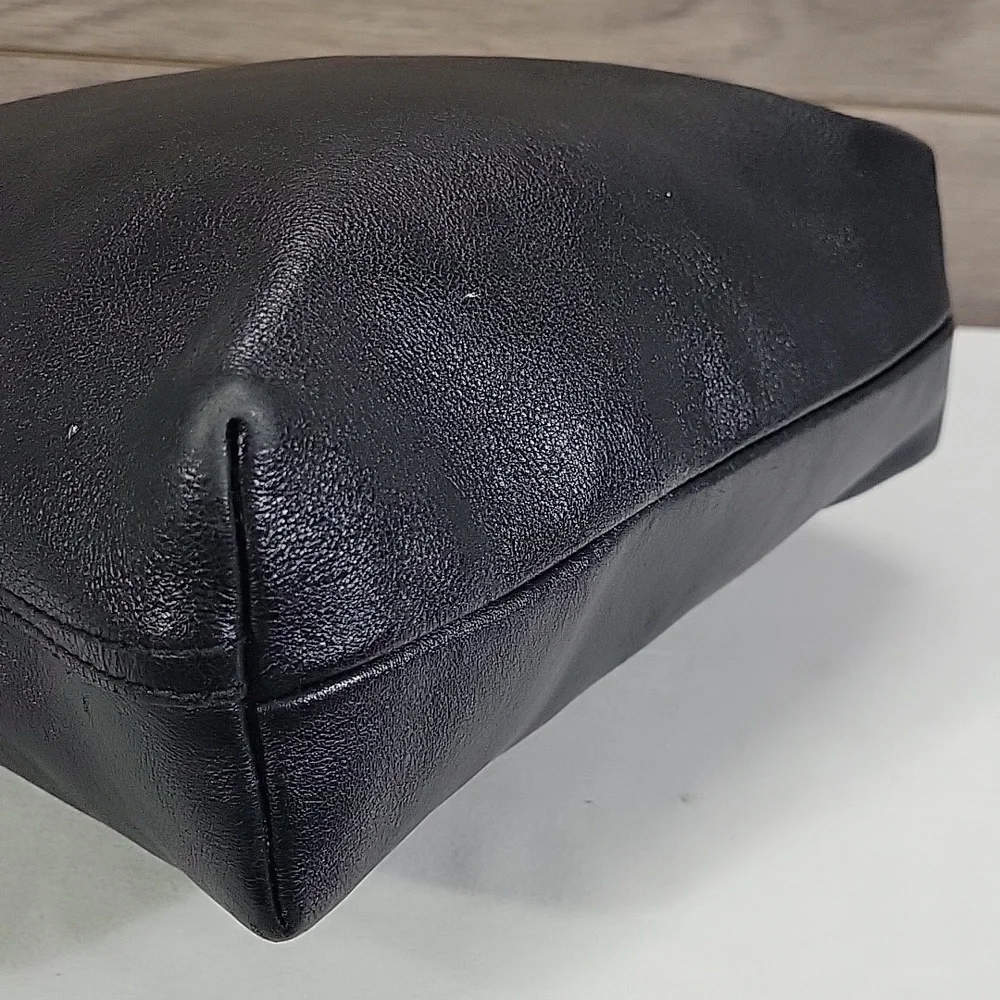 Madewell Small Black Leather Tote Crossbody Bag